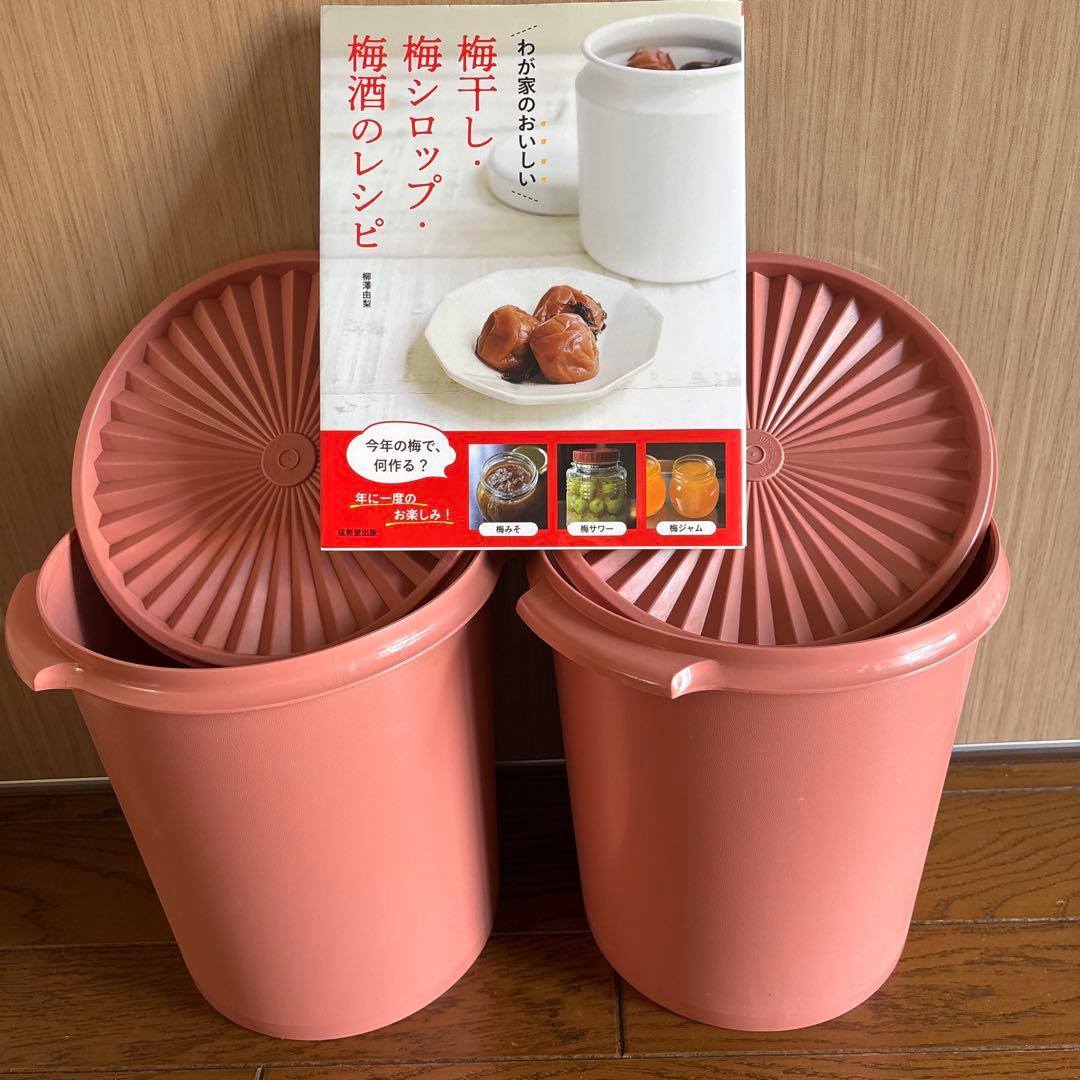 タッパーウェア マキシデコレーター2個、 梅の本