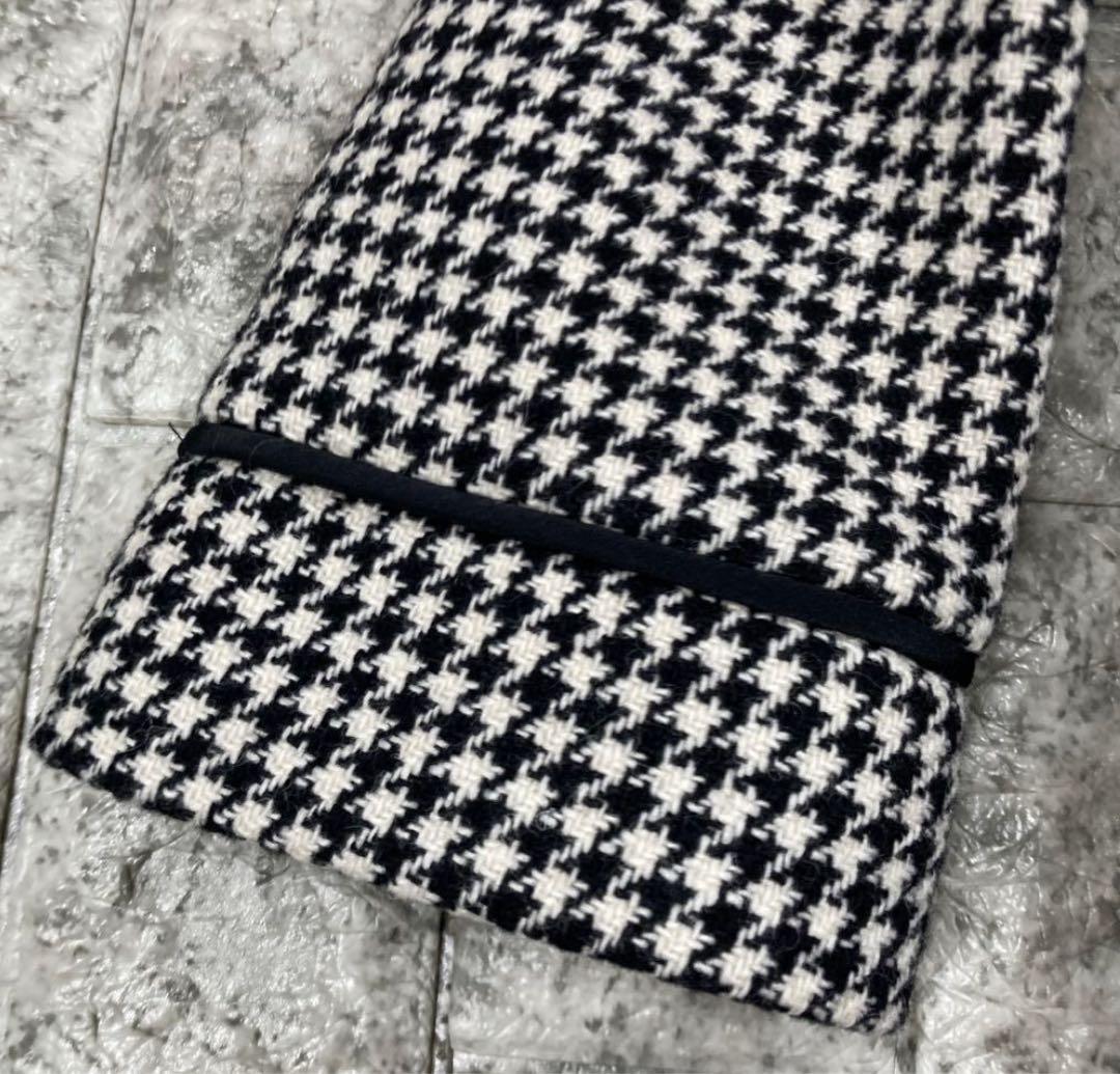 RED VARENTINO スタンドカラーコート　千鳥格子