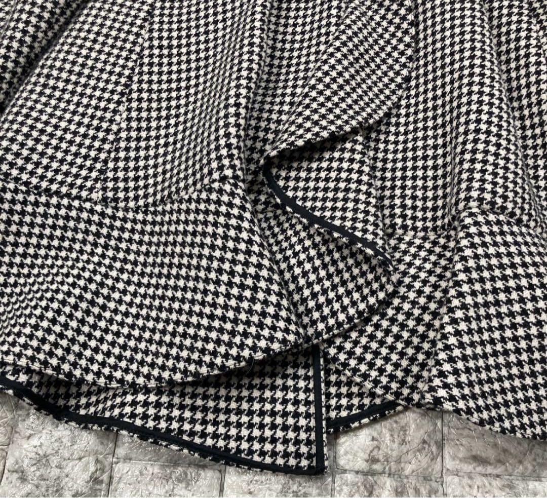 RED VARENTINO スタンドカラーコート　千鳥格子