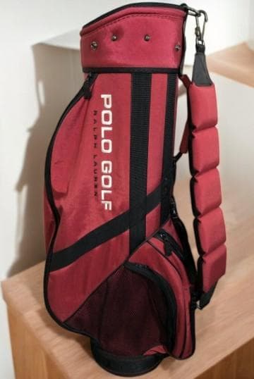 クーラ美品　ラルフローレンPolo Golf レッドキャディバッグ