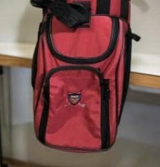 クーラ美品　ラルフローレンPolo Golf レッドキャディバッグ