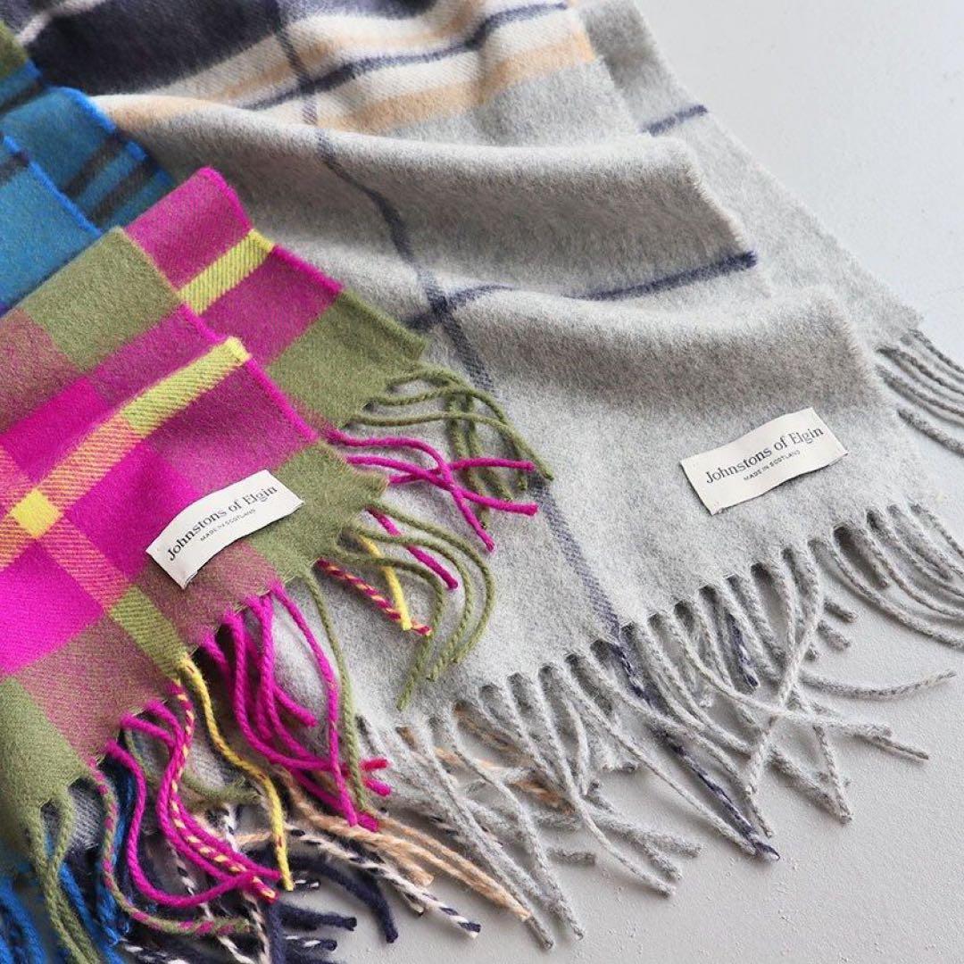 ★国内正規品★¥93,500- JOHNSTONS 大判カシミヤストール ★P4