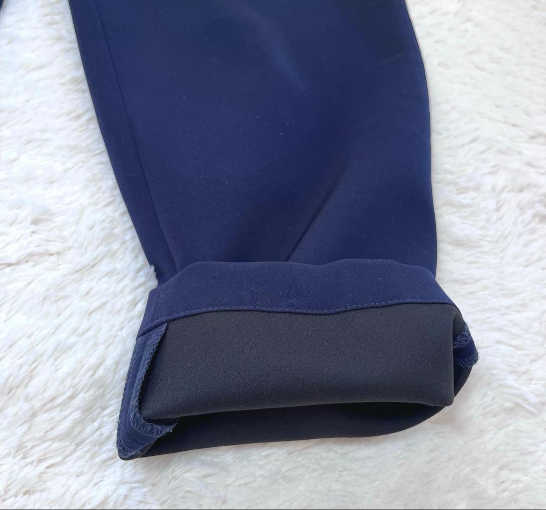 '21 美品✨ ボーダーズアットバルコニー　テーパードパンツ　38 ネイビー