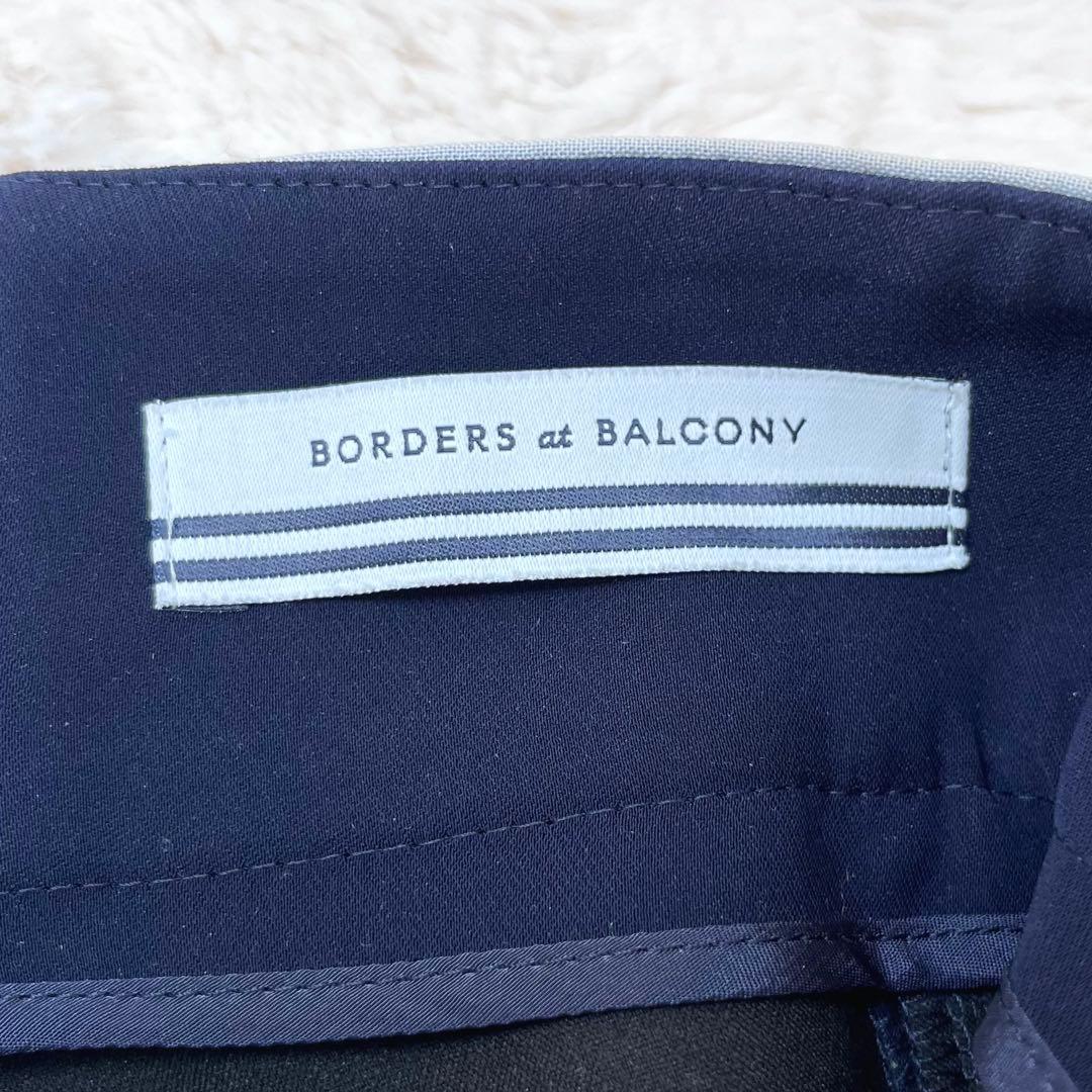 '21 美品✨ ボーダーズアットバルコニー　テーパードパンツ　38 ネイビー