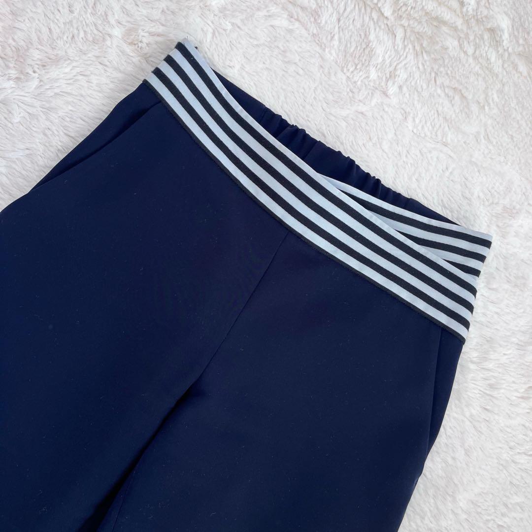 '21 美品✨ ボーダーズアットバルコニー　テーパードパンツ　38 ネイビー
