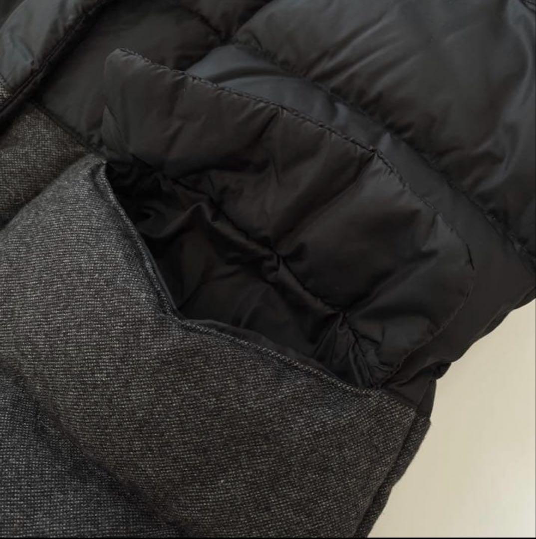 DANTICA ダウンコート ロング 42 ブラック・グレー