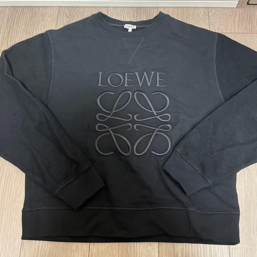 ロエベ　スウェット　ブラック　ロゴ