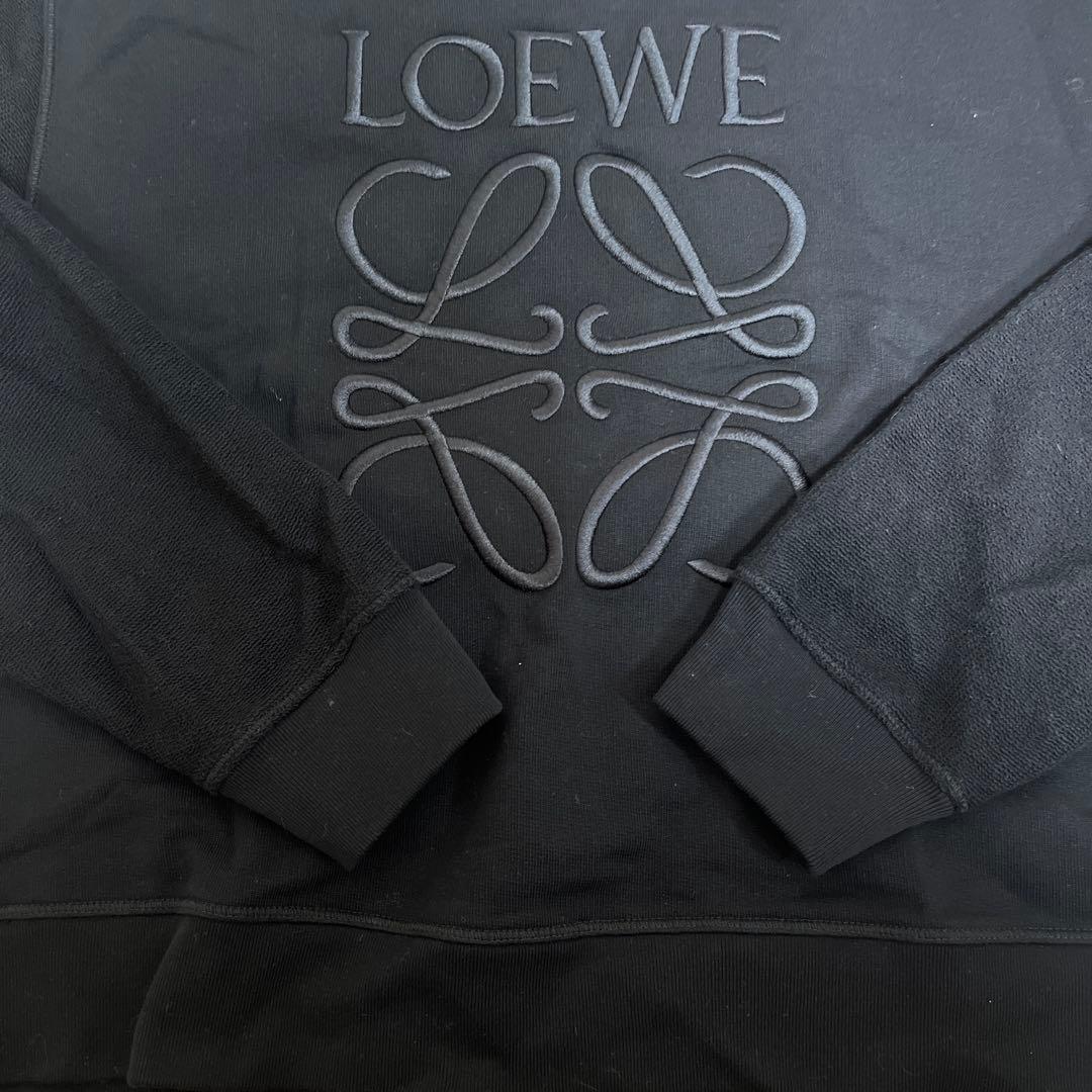 ロエベ　スウェット　ブラック　ロゴ