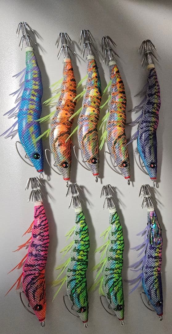 中古DUELパタパタエギ17個セット　3.5号　+　パタパタケース