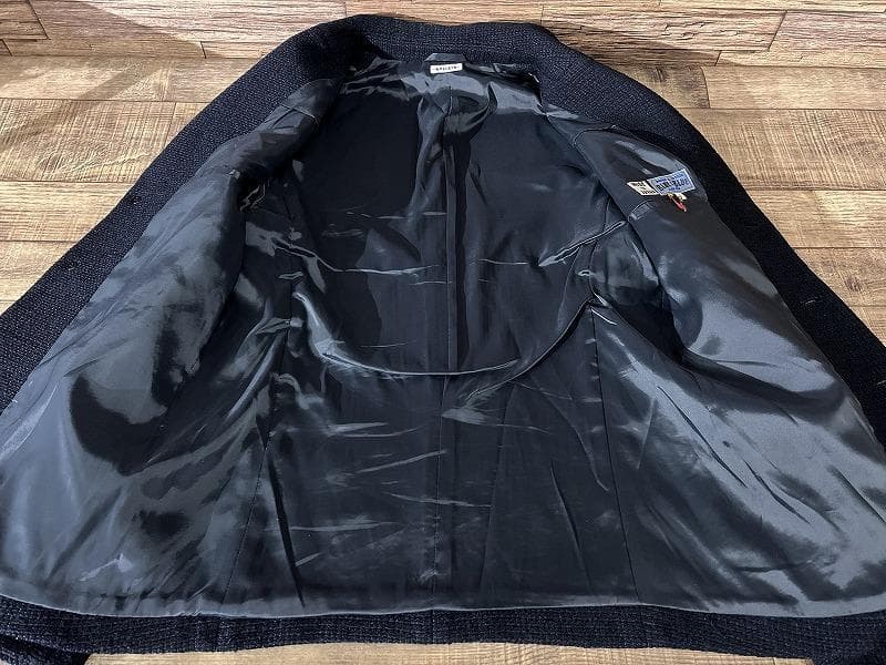 ブルーブルー ジャパン 肉厚編み ウールニット 3B テーラード ジャケット L