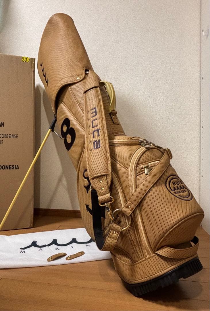 muta MARINE ムータマリン  パンチングエシカルレザー キャディバッグ