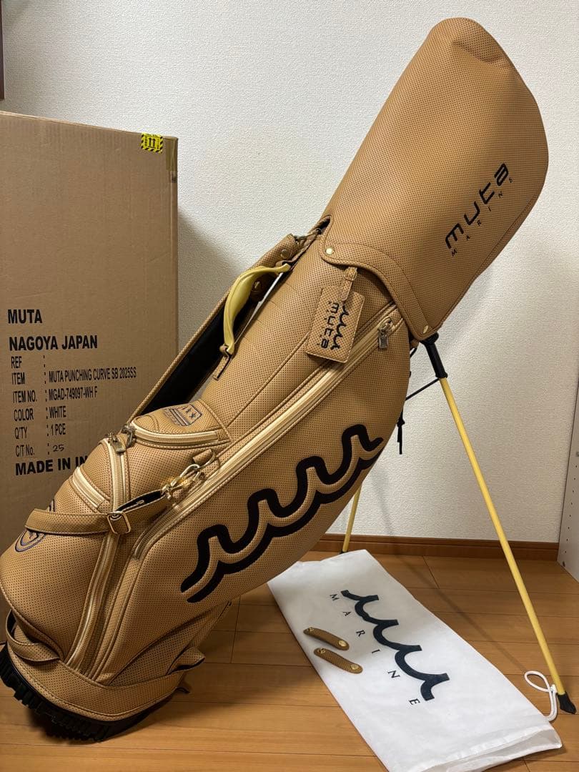 muta MARINE ムータマリン  パンチングエシカルレザー キャディバッグ