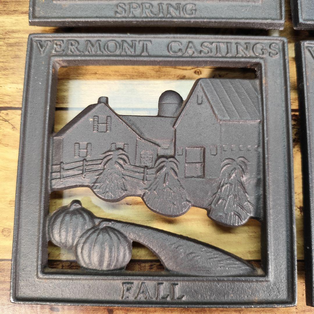 Vermont Castings 鍋敷き 四季のトリベット 4点セット