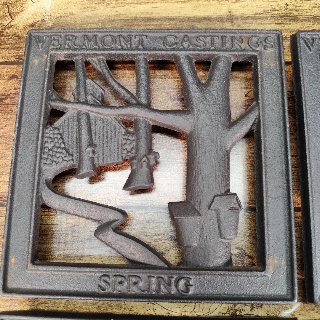 Vermont Castings 鍋敷き 四季のトリベット 4点セット