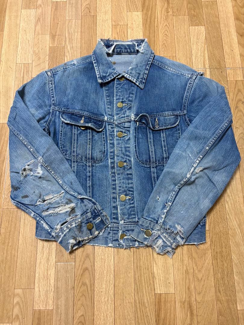 60s Lee 101-J 三角タグ ヴィンテージ 古着 ジャンク