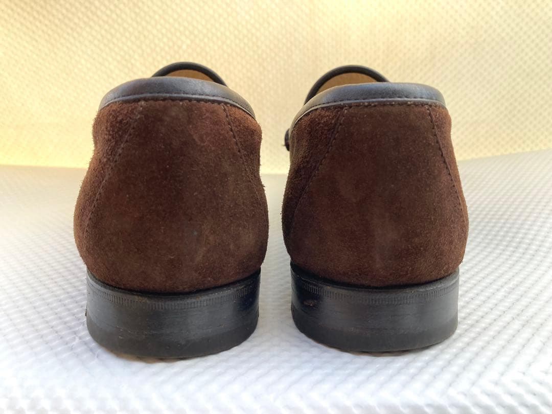 グッチ不朽の最高傑作 ダークブラウンスエード×ゴールド ビットローファー