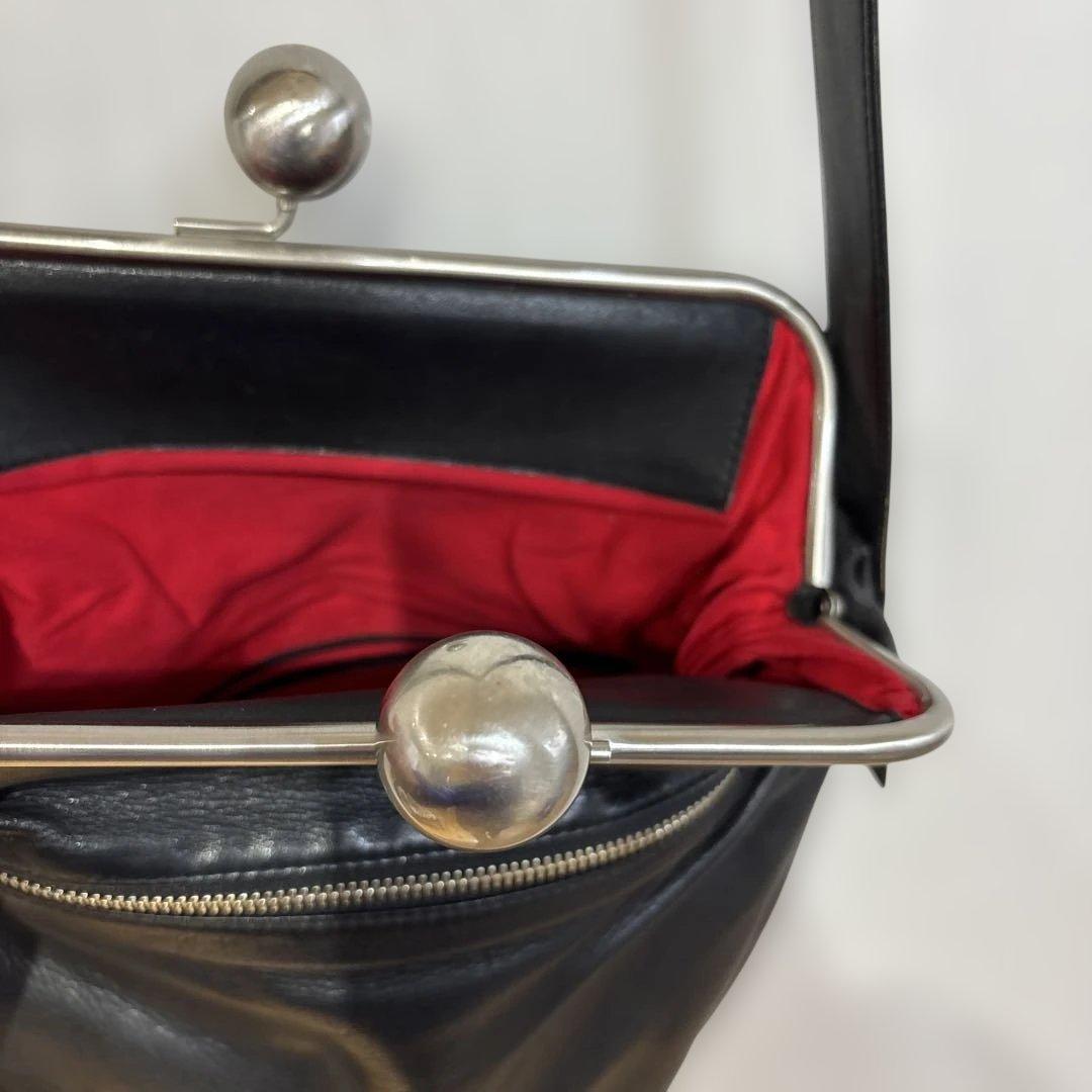 Kawa-Kawa カワカワ がま口 ショルダーバッグ オールレザー