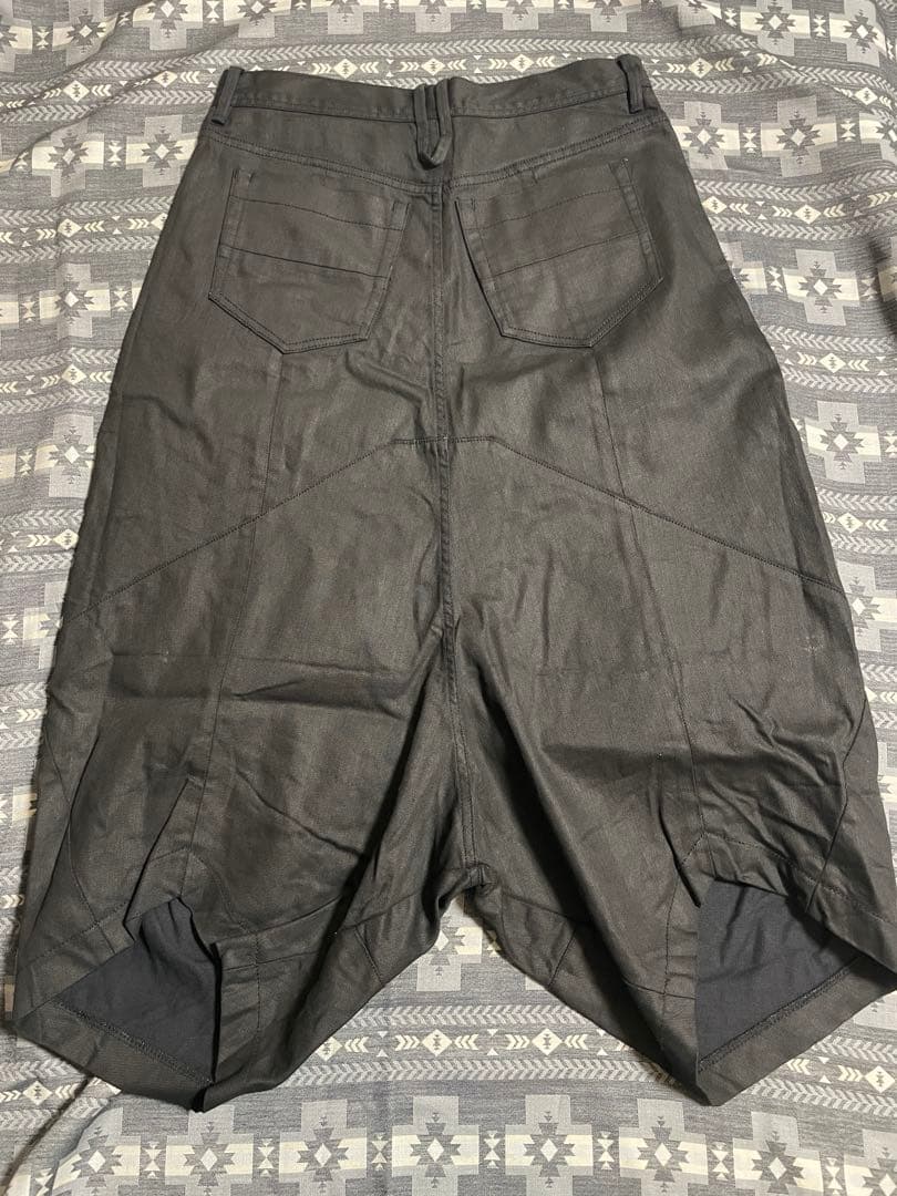 MA_JULIUS 15SS コーティングデニム クロップドパンツ