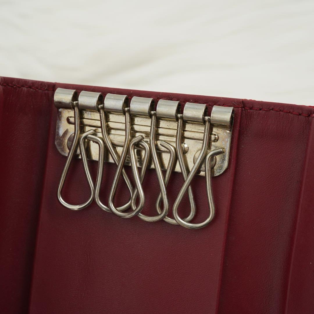 新品同様/未使用級　PRADA プラダ　キーケース　ナイロン　三角ロゴ　レッド