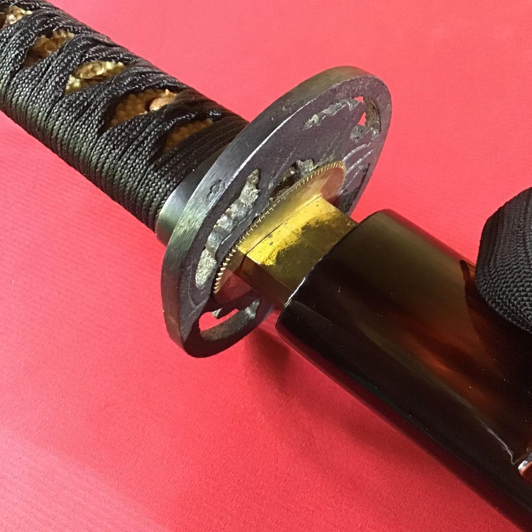 時代物　短刀拵　繋ぎは模造刀　刃は入っていません。