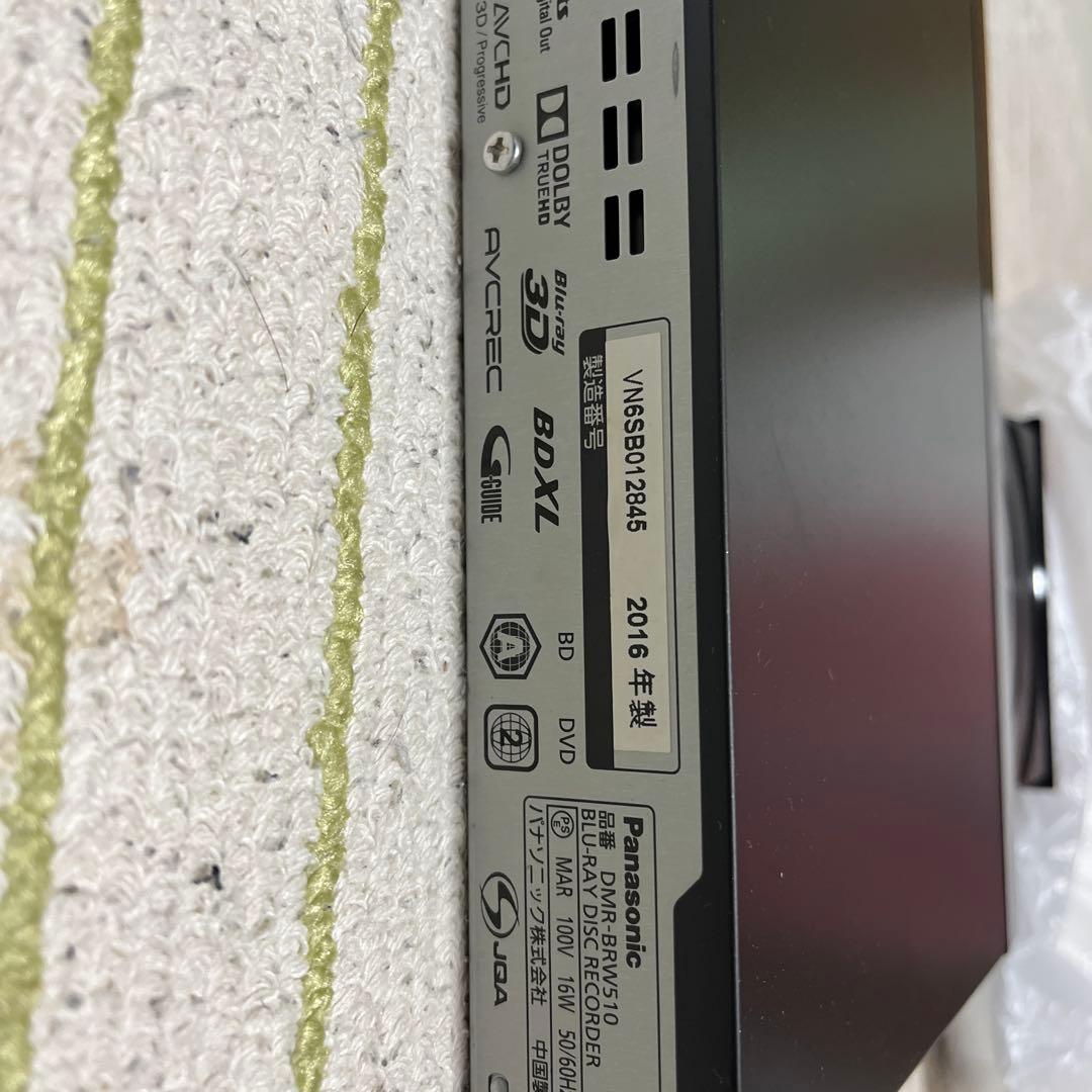 Panasonic ブルーレイレコーダー ブラック