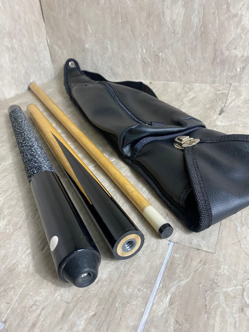ビリヤード キュー 3分割 レア 稀少 ケース付