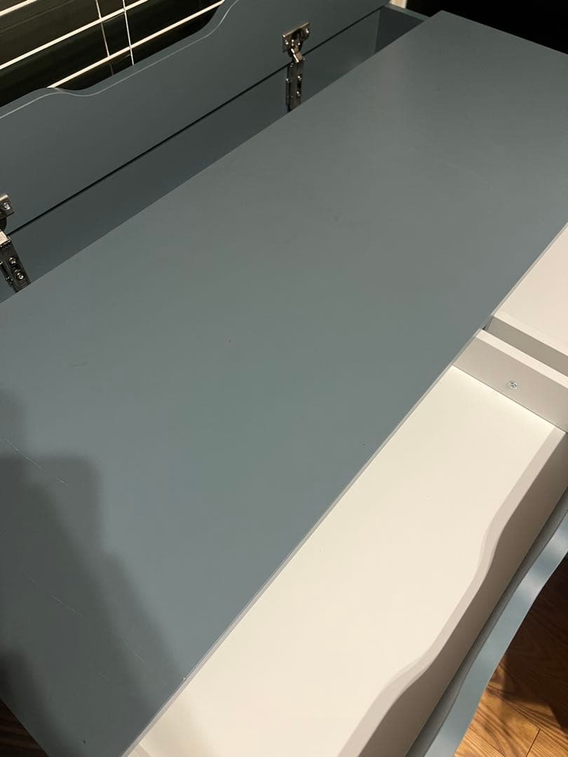 【yori】IKEA ALEX アレクス デスク グレーターコイズ 100