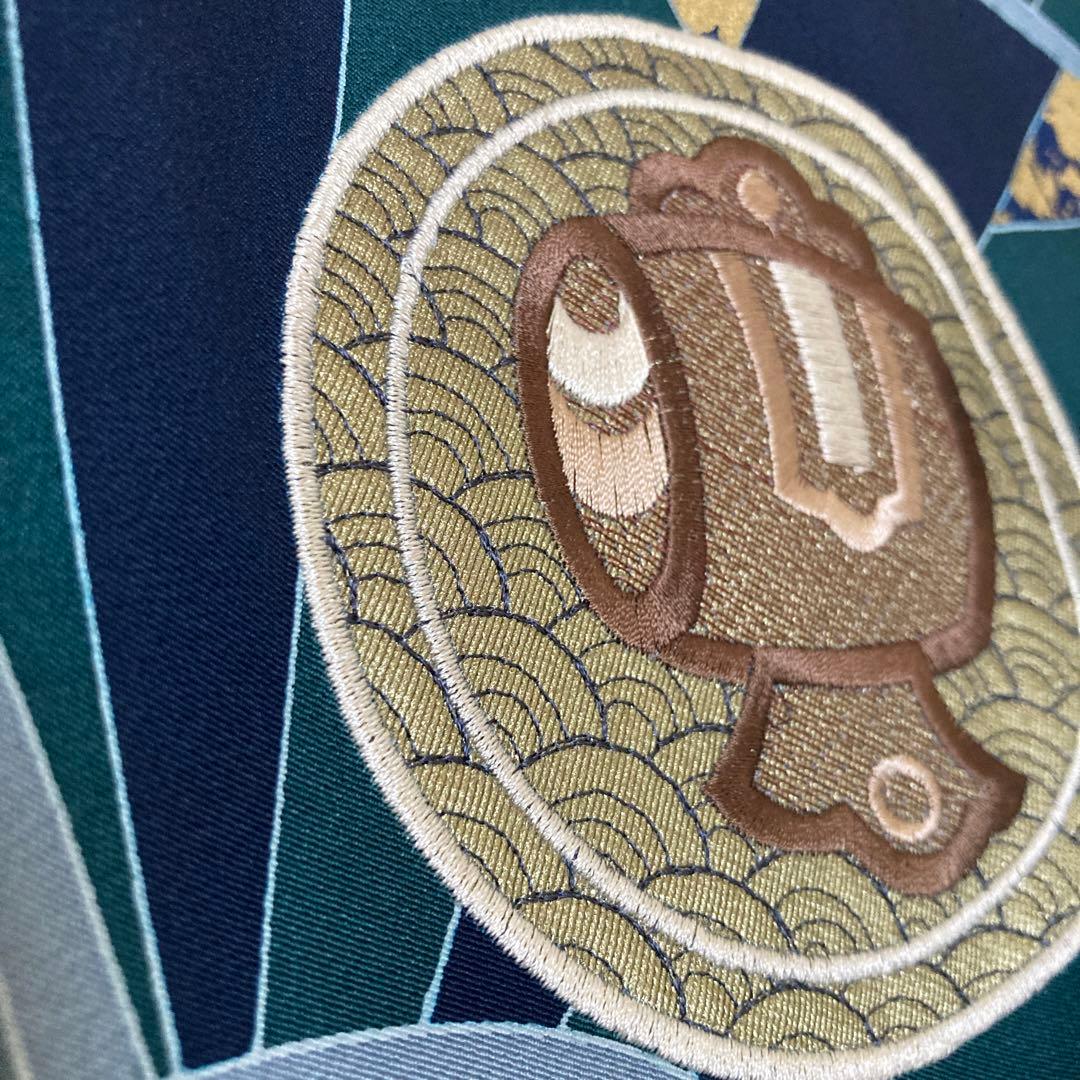【美品】逸品　高級刺繍　正絹　初着　宝船