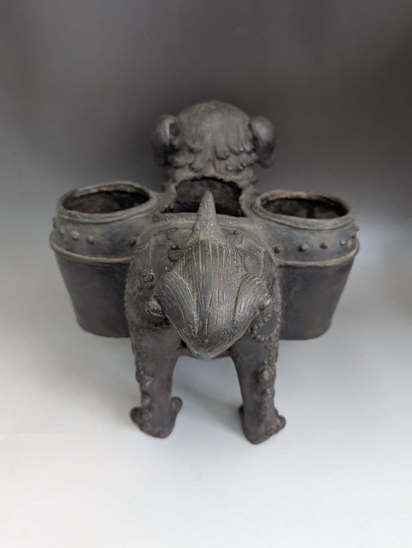 中国古美術 古玩 銅製 獅子香炉