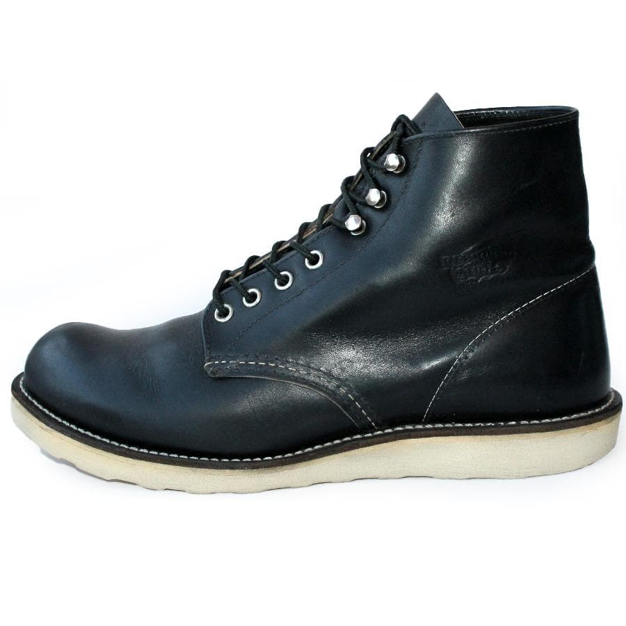 廃番 Red Wing 9070 ラウンドトゥ ワークブーツ ブラックハーネス