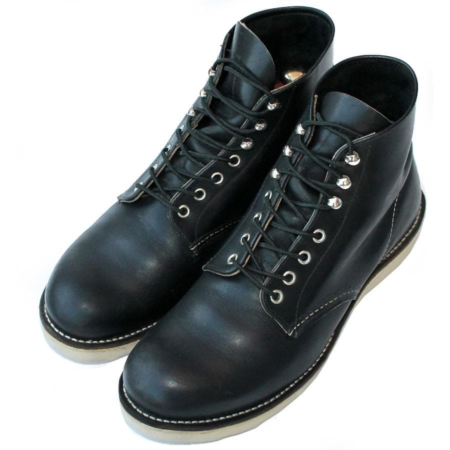 廃番 Red Wing 9070 ラウンドトゥ ワークブーツ ブラックハーネス
