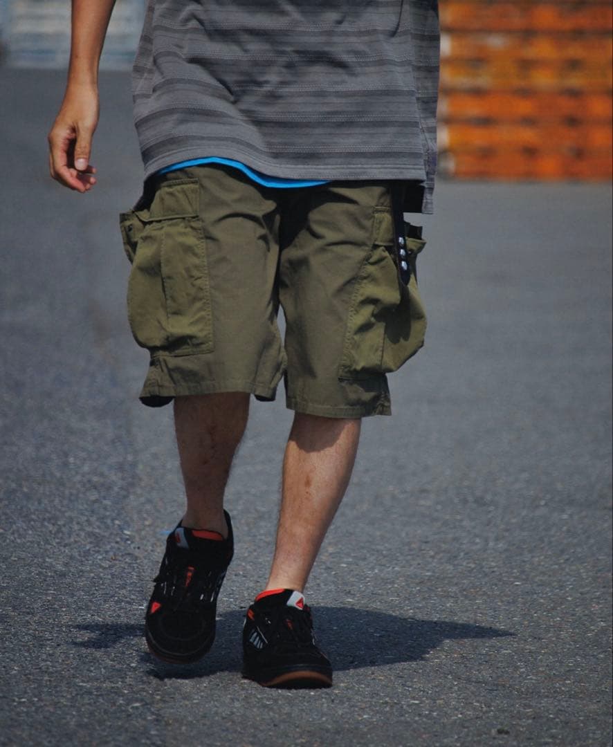 新品 nanamica ナナミカ Cargo Shorts khaki 34