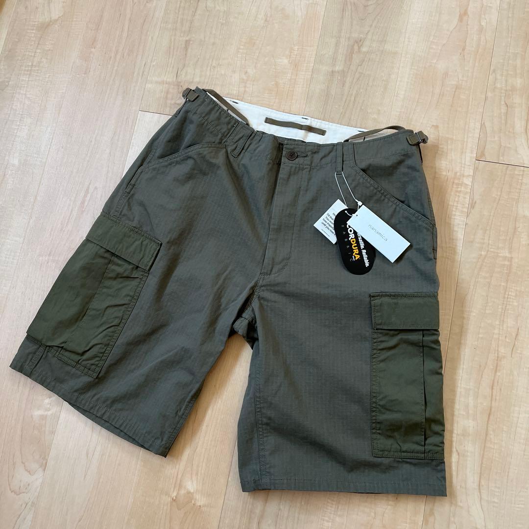 新品 nanamica ナナミカ Cargo Shorts khaki 34