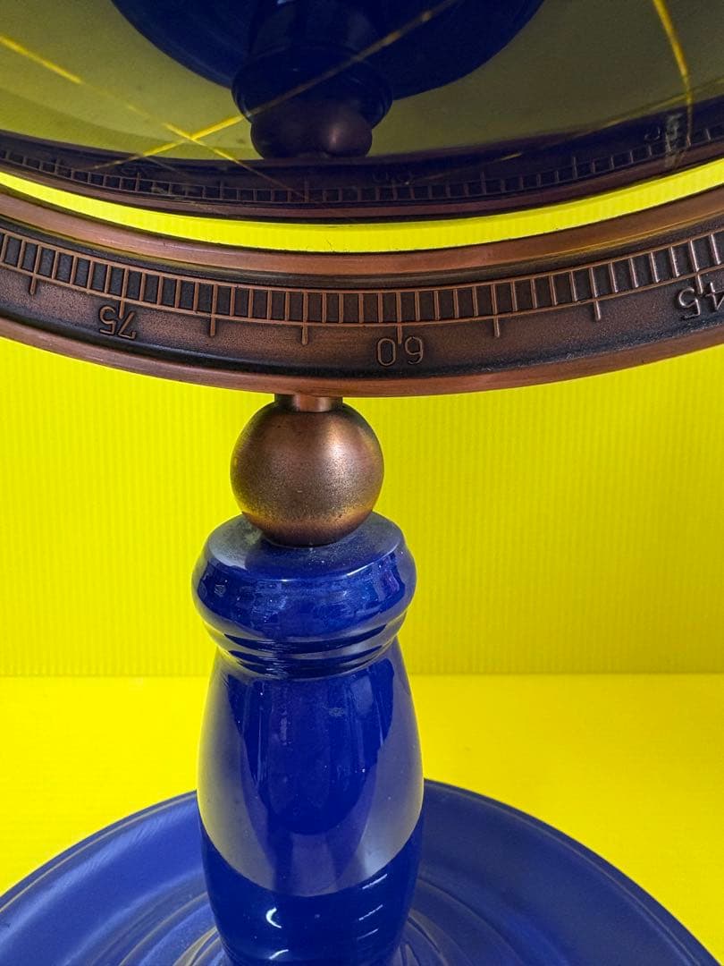 アンティーク ラピスラズリ天然石高級地球儀✨【ガハハ本舗新春お宝特価市】✨