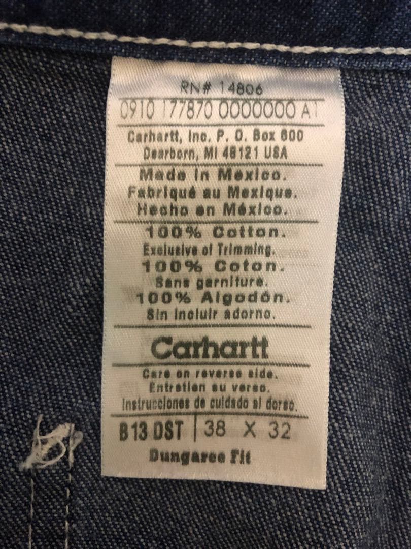 専用　新品　デッドストック　Carhartt 38x32 ペインター メキシコ製