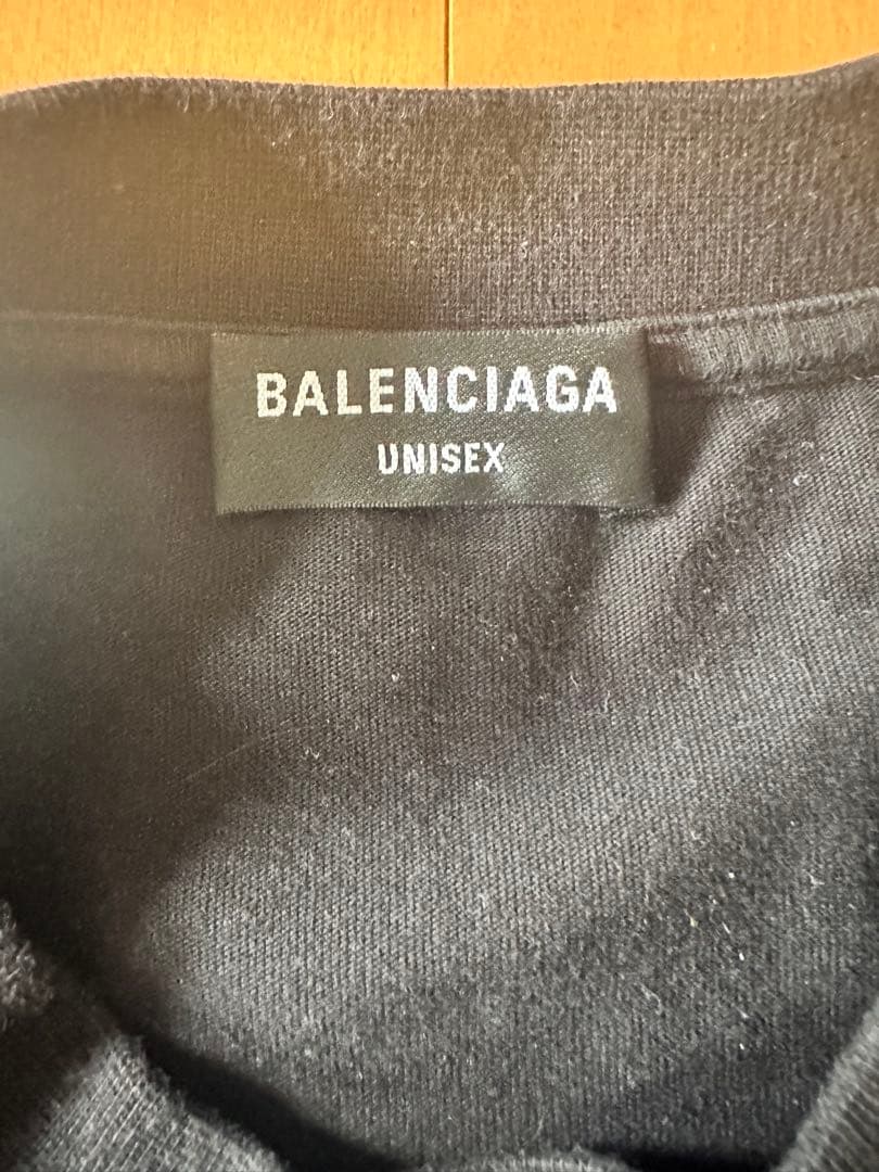 バレンシアガ スライムグラフィックロゴ オーバーサイズカットソー ロンＴ