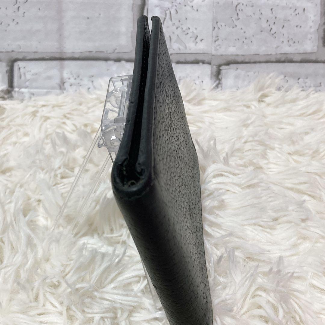 【極美品】 GUCCI グッチ 二つ折り財布 アニマリエ ビー レザー 黒　ハチ