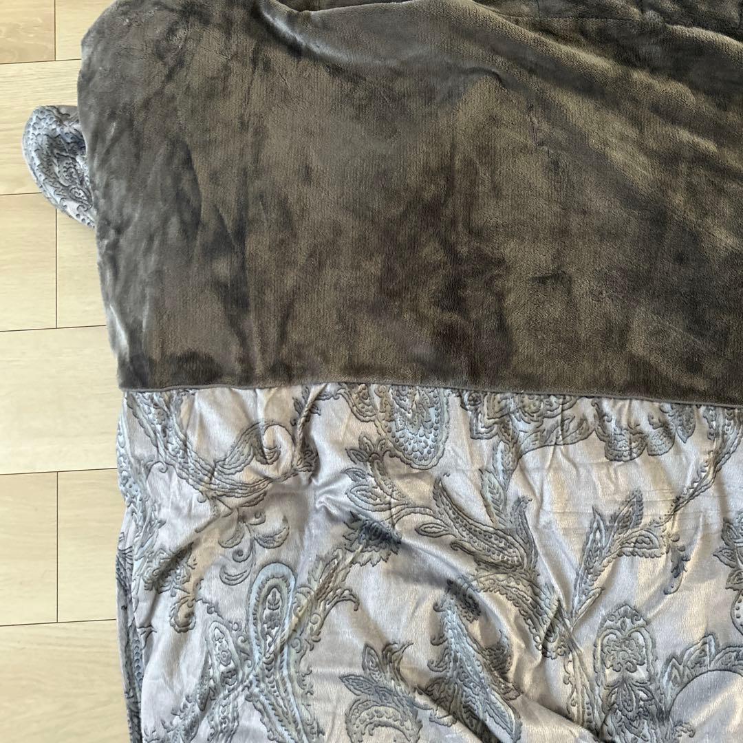 ダブル　ジャパネット×モリリン　６層構造　毛布　布団カバー　グレー