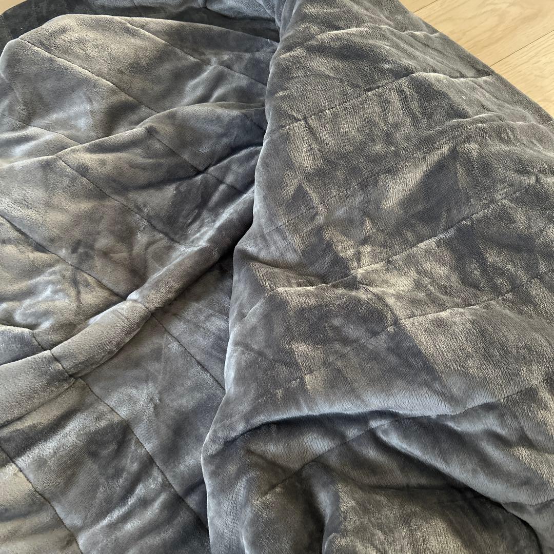 ダブル　ジャパネット×モリリン　６層構造　毛布　布団カバー　グレー