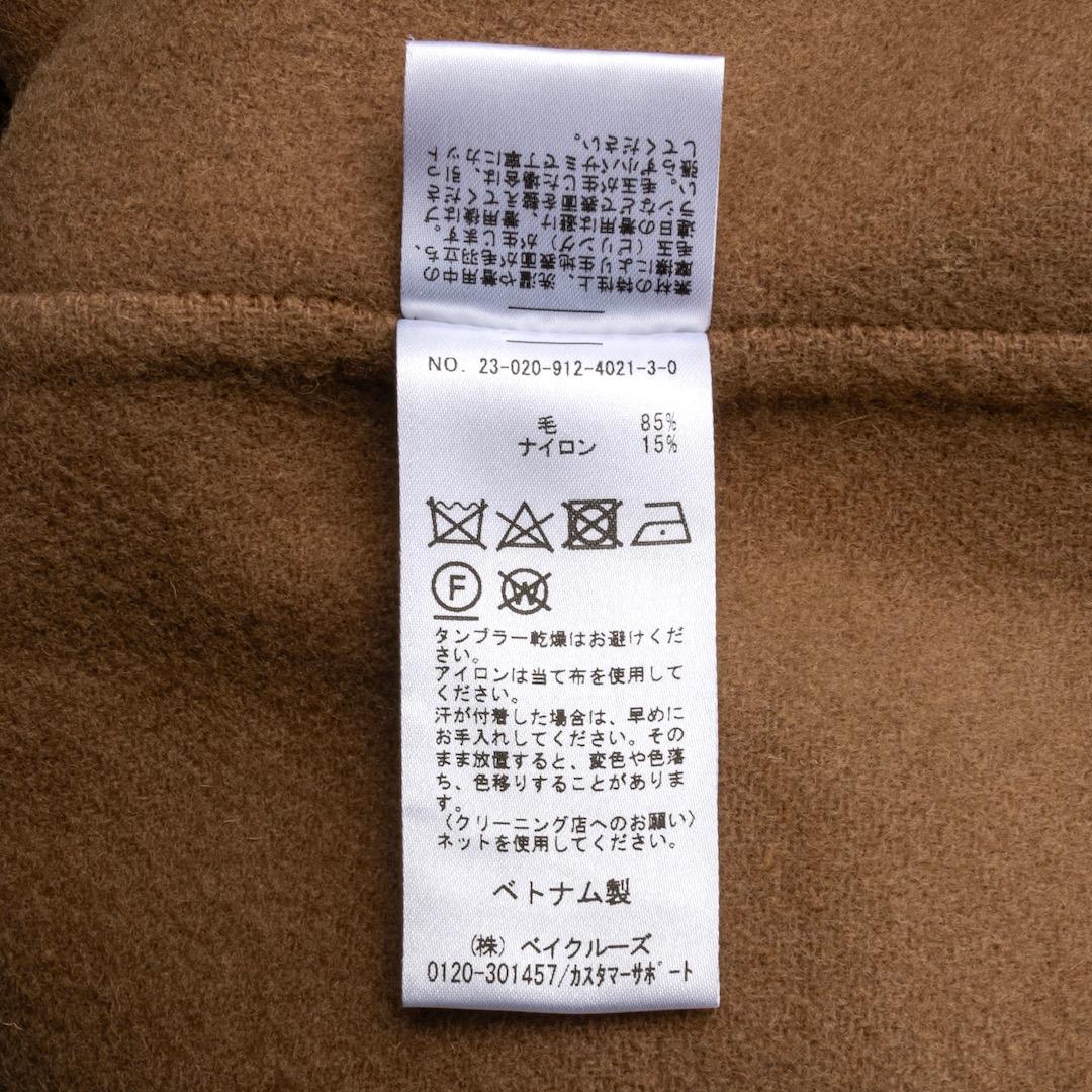 SLOBE IENA 23AW スタンドカラーダブルフェイスポンチョ キャメル