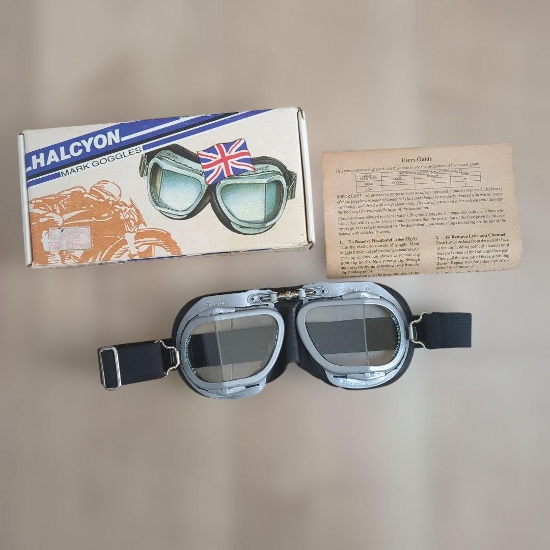 MK49 ハルシオン ゴーグル バイク クラシック ビンテージ レトロ