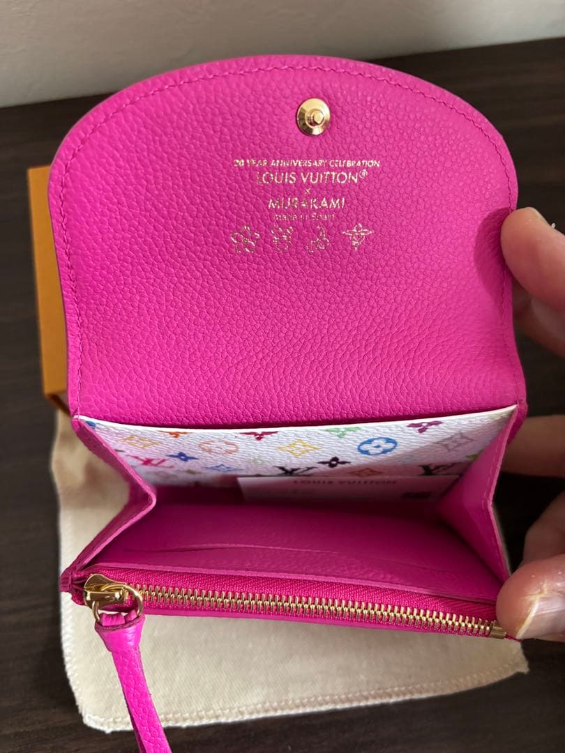 ☆新品未使用☆ルイヴィトン村上隆 コラボ ポルトモネ・ロザリ