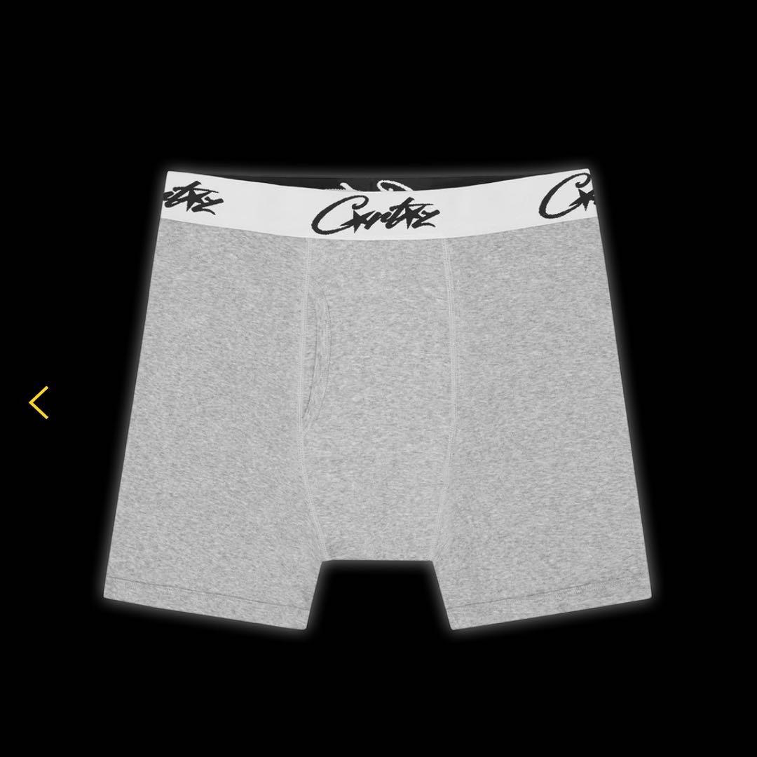 ブラックボクサーパンツ corteiz 2枚 コーテイズ 正規品 グレー 黒