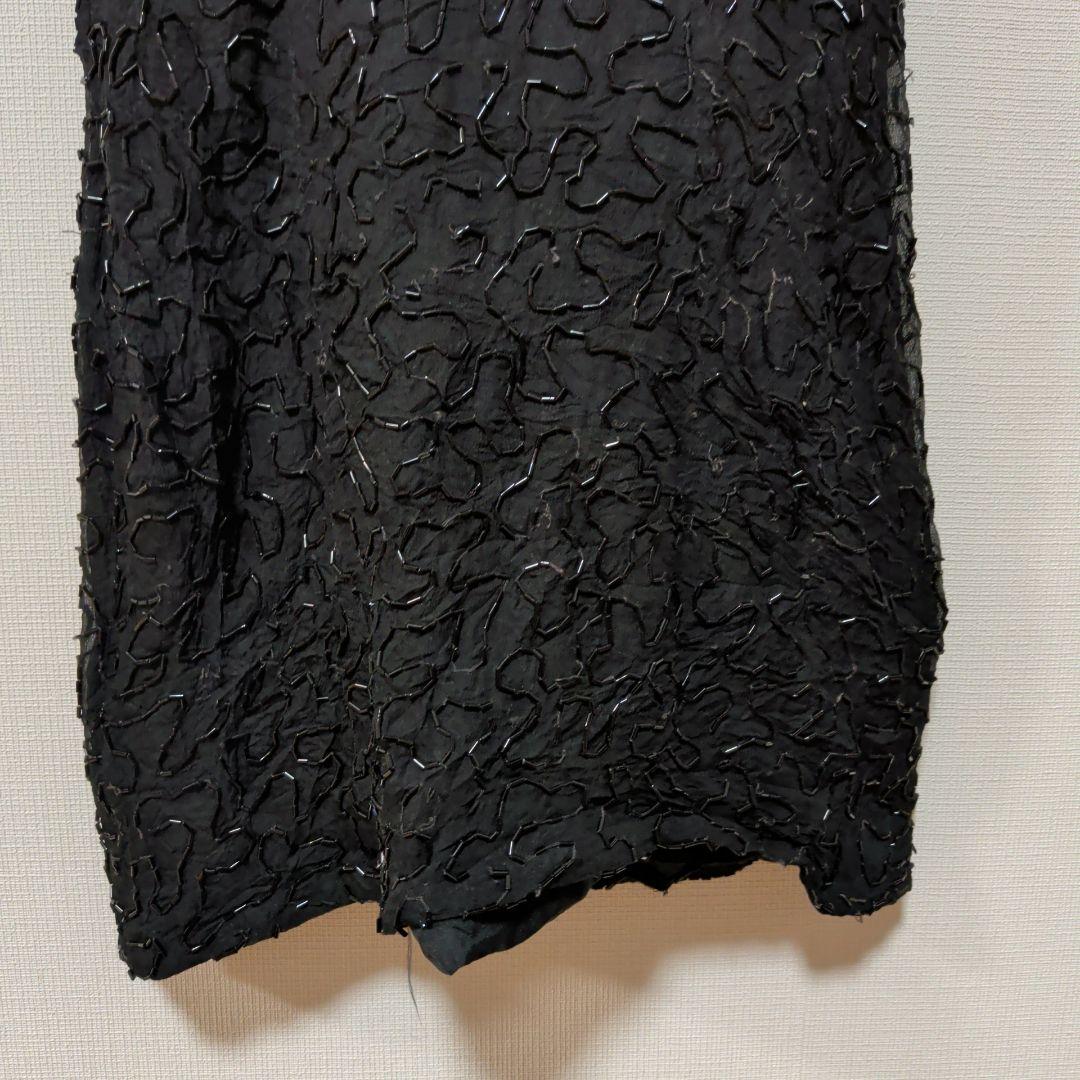 ​【希少】Sténay 総刺繍 鳳凰/ウィングデザイン ビーズドレス P8サイズ