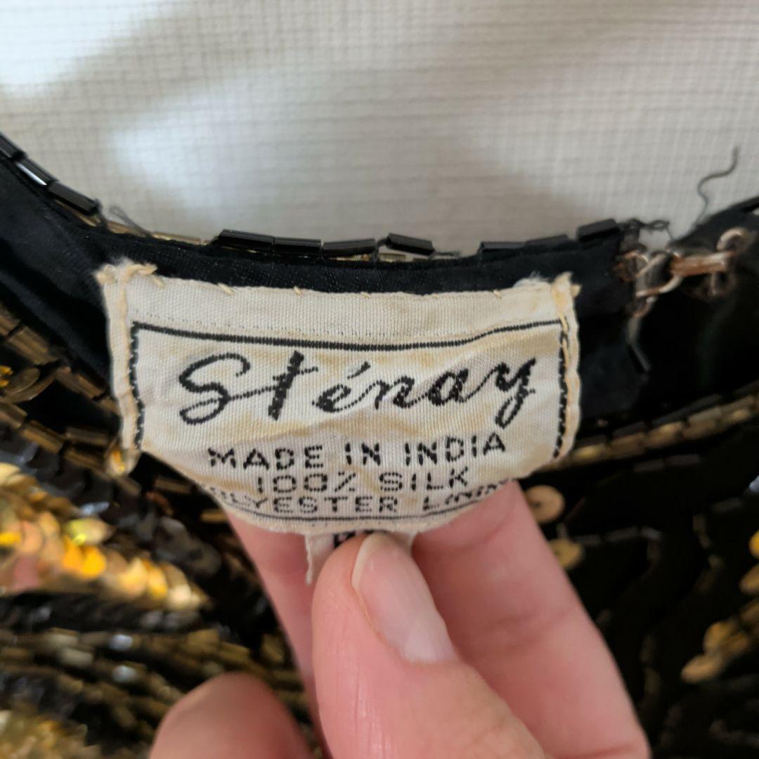 ​【希少】Sténay 総刺繍 鳳凰/ウィングデザイン ビーズドレス P8サイズ