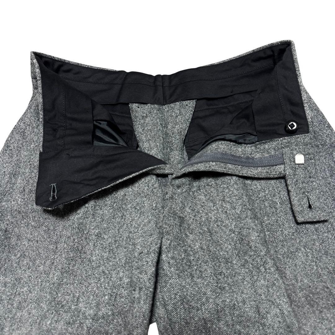 美品 AOKI アオキ ツイード風 3ピース スーツ セットアップ M グレー