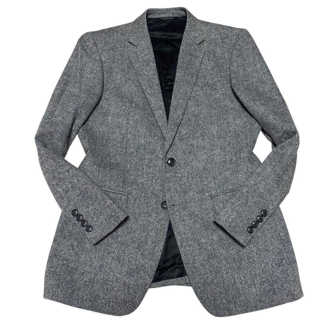 美品 AOKI アオキ ツイード風 3ピース スーツ セットアップ M グレー
