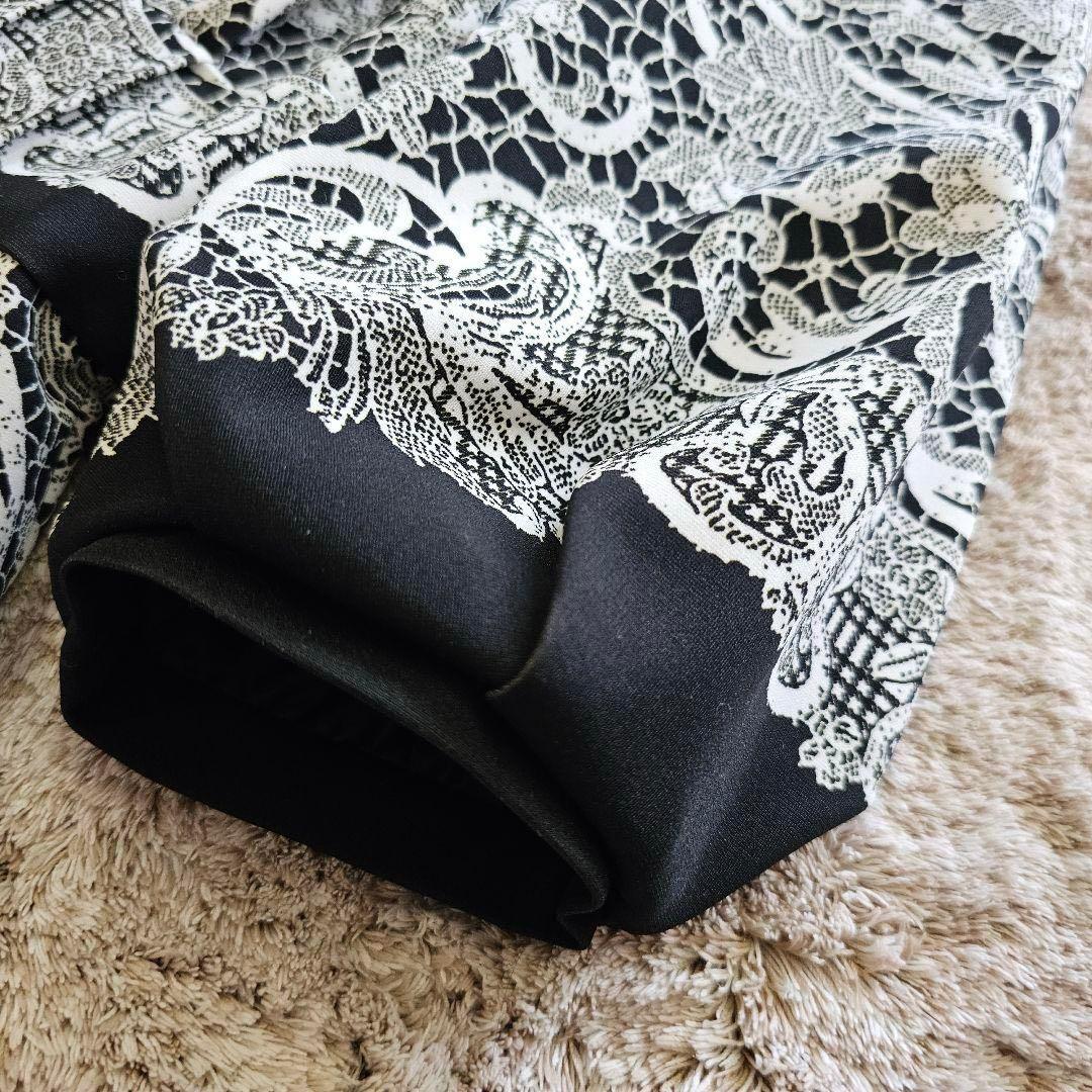 グレースコンチネンタル　レース柄　プリント　ワンピース