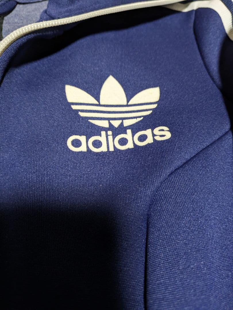 adidas ジャージワンピース　ネイビー　紺　トラックジャケット