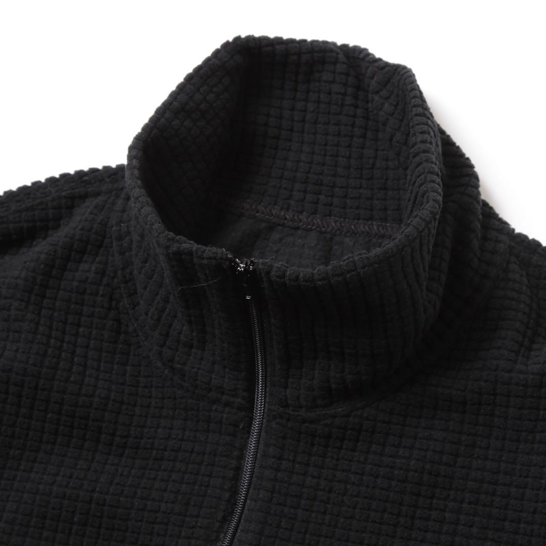 トップス ZIP MOCK NECK - POLYESTER WAFFLE